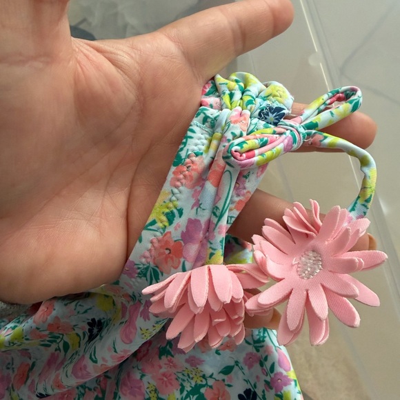 Shade Critters Floral One-Piece Swimsuit with Pink Flower Accents - Picture 4 of 7